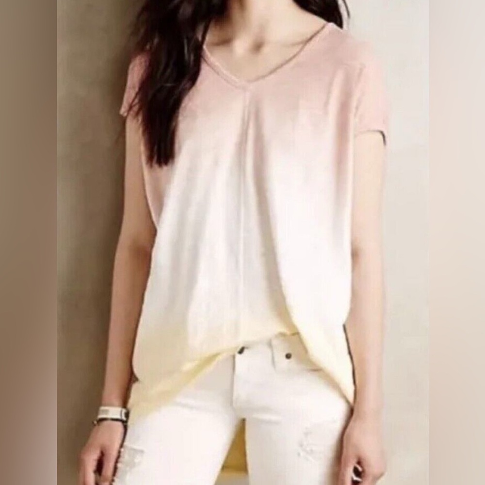 Anthropologie left of center ombré shirt